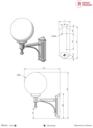Wand Kugelleuchte Moon